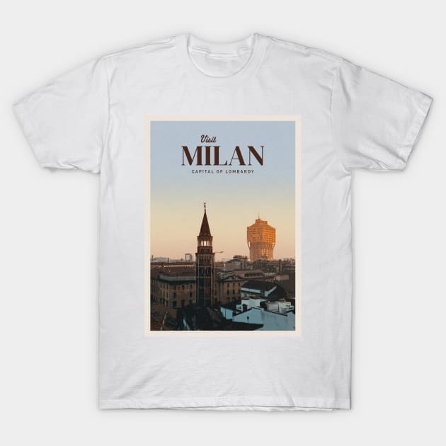 Visit Milan T-Shirt by Mercury Club